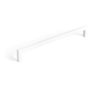 Gedotec Mango largo de barra de la U, color blanco mate, longitud: 500 mm, distancia de perforación: 492 mm, 1 unidad, mango para cocina, con accesorios, mango para muebles, armario y armario de baño