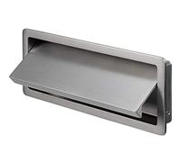 Gedotec Manija plegable rasa para embutir en asa de carcasa de cocina grande | Manija de entrada con solapa | Metal niquelado | para armarios y cajones | 1 pieza - Manija de mueble cuadrada con