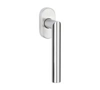 GedoTec Manilla ventana Acero inox de la puerta en redondo rosa PZ - Cilindro perfil inoxidable mate pulido Modelo VALLEY INN Pomo para Grosor 35 - 47 mm Calidad marca su Sala estar