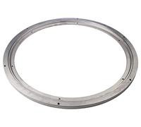 Gedotec Mesa giratoria Cargas Pesadas 360 ° Ø 450 mm | Placa Acero Plateado | Capacidad Carga rodamiento de Bolas de Empuje 350 kg | Anillo Giratorio para atornillar Muebles - TV | Cocina 1 Pieza