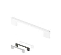Gedotec Palermo - Tirador para muebles (metal, 256 mm), color blanco pulido