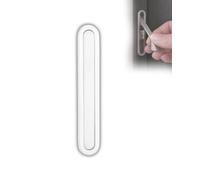 Gedotec Parent-DE 3360 - Tirador de puerta corredera plegable de metal en aspecto de acero inoxidable, tirador de entrada para puertas correderas y puertas de muebles, medida fresadora 81 x 11 x 12 mm