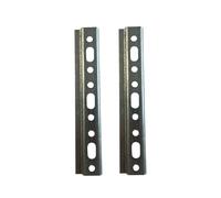 Gedotec Percha para armarios acero galvanizado H10323 | 2 piezas para atornillar | 157 x 26 mm | Barra de colgar metal