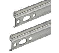 GedoTec Armario colgar-rail Carril para colgar para Gabinetes de pared & muebles de cocinas Longitud 657 mm Riel de pared Galvanizado con acero muy estable Gabinete-rail simplificable para