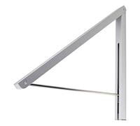 Gedotec perchero plegable perchero perchero perchero plegable - OVY | Longitud 330 mm | Percha plateada para perchas 1 pieza - percha de pared para balcón y armarios