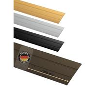 Gedotec Perfil de Transición Aluminio Plano Autoadhesivo Übergangsschiene Ancho 37mm 3 Farben 100cm &200cm Calidad de Marca para Su Sala de Estar - Aluminio bronce anodizado, 100 cm