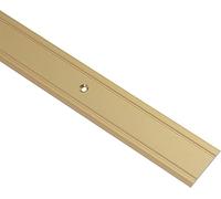 GedoTec Perfil de transición Aluminio SUPER PLANA troquelada Carril de transición Perfil de suelo Ancho 30 mm 3 Colores 100 cm o 200 cm - Aluminio color dorado, 100 cm