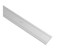 GedoTec Perfil de transición Aluminio SUPER PLANA troquelada Carril de transición Perfil de suelo Ancho 30 mm 3 Colores 100 cm o 200 cm - Aluminio plata elox, 200 cm