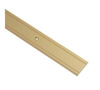 GedoTec Perfil de transición Aluminio SUPER PLANA troquelada Carril de transición Perfil de suelo Ancho 30 mm 3 Colores 100 cm o 200 cm - Aluminio color dorado, 200 cm