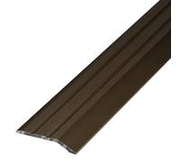 Gedotec Perfil de transición de Aluminio atornillar | Rieles de Piso | Longitud 2000 mm | Ancho 30 mm | Perfil de Piso en Bronce Anodizado | Compensación Perforada | Umbral | 1 Pieza