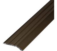 Gedotec Perfil de transición de Aluminio atornillar | Rieles de Piso | Longitud 900 mm | Ancho 30 mm | Perfil de Piso en Bronce Anodizado | Compensación Perforada | Umbral | 1 Pieza