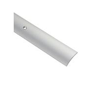 Gedotec Perfil de transición para laminado de vinilo perforado | Umbral para la puerta para atornillar | Aluminio Plata anodizado | Perfil 50 x 1000 mm