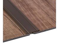 Gedotec perfil transición autoadhesivo SUPERFLACH riel Aluminio bronce anodizado | Ancho 30 mm | Longitud 200 cm | Perfil suelo laminado - baldosas - parquet UVM. - compensación de aluminio - 1 pieza