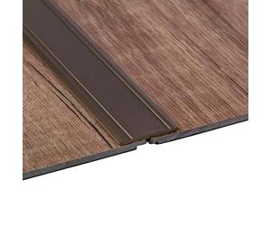 Gedotec perfil transición autoadhesivo SUPERFLACH riel Aluminio bronce anodizado | Ancho 30 mm | Longitud 200 cm | Perfil suelo laminado - baldosas - parquet UVM. - compensación de aluminio - 1 pieza