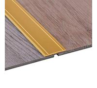 Gedotec perfil transición autoadhesivo SUPERFLACH riel Latón anodizado de aluminio | Ancho 30 mm | Longitud 100 cm | Perfil suelo laminado - baldosas - parquet UVM - compensación de aluminio - 1 pieza