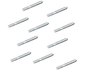 Gedotec Pernos de colgar M4 tornillo roscado para muebles pomo - tiradores - perchas y accesorios | tornillos para muebles M4 x 30 mm | acero galvanizado