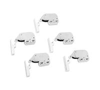 GedoTec PESTILLO de muelle Cerradura presión MINI puerta Acero niquelado versión mejorada incl. Contraparte El ORIGINAL - con reforzamiento Modelo Marca calidad para su Sala estar - 10 Stück