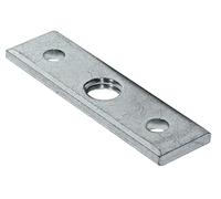 Gedotec Placa de fijación en ángulo con Rosca M8 para Patas de Muebles y mesas | Placa atornillable de 60 x 16 mm | Fijación para Patas de Muebles | Metal Galvanizado | 4 Piezas