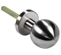 Gedotec Pomo de la Puerta Pulsadores de botón Pomo de la Puerta ø 55 mm Redondo no Giratorio Acero Inoxidable Mate Pulido 2 Acabados Calidad de Marca - botón de Puerta con Roseta Redonda