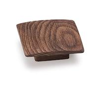 Gedotec Pomo para muebles de diseño marrón cepillado vintage, 1 pieza de tirador de armario antiguo | BALTO | Tiradores para muebles en aspecto retro | Pomo de diseño - 60 mm
