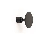Gedotec Pomo para muebles de metal negro mate - Floid | 1 pieza de tirador redondo | Pomo de armario Dimensiones: Profundidad: 30 mm | Gancho perchero inoxidable | Pomo de metal - Tirador de cómoda