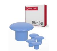 Gedotec Pomos para muebles infantiles | Diámetro 32 mm | Color azul claro | 10 unidades | Tiradores de muebles de plástico | COLOUR | Pomos de armario multicolor | Pomos para muebles infantiles |