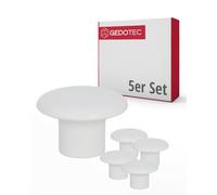 Gedotec Pomos para muebles infantiles | diámetro 32 mm | color blanco | 5 unidades | Pomos de plástico para muebles | COLOUR | Pomos de armario multicolor | Pomo para muebles infantiles | Pomos