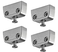 Gedotec Racor de unión Racor trapezoidal de metal Racor para muebles de madera - RV STAHL | Racor de esquina con función de enclavamiento | Racor para muebles y armarios