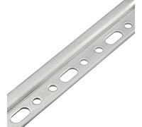 Gedotec Riel de Montaje de Pared de Acero Para Cocina, Longitud 2000 mm, Galvanizado, Colgador Acortable Para Armario Superior, 1 Unidad