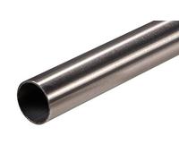 Gedotec Riel para Ropa en Acero Inoxidable 2000 mm | Tendedero y armarios | Tubo de gabinete de Acero Inoxidable Cepillado Mate | Muebles Ø 25 mm | Montaje en Pared en riel de Armario - 1 Pieza