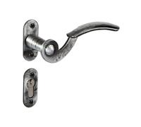 Gedotec Roseta grupos de puertas vanised ajuste antigua puerta del jardín patiniert 1 Garnitur TillyR Eisen Negro, value:Metal Hierro Negro Mate.