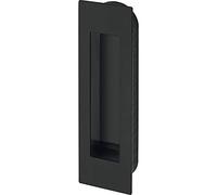 Gedotec Schiebetür-möbelgriff Acero Inox. Einlass-Muschelgriff Anguloso Mango para Gavetas - Alegra Inoxidable Negro Cubierto Longitud: 155mm 1 Pieza Tirador de Puerta Corrediza Cocina