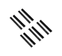 Gedotec - Sistema de archivo autoadhesivo para CD y ordenadores, sistema de organización para ordenar fundas vacías para 23 CD, soporte de plástico negro, 5 pares