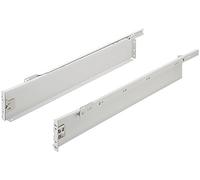 Gedotec sistema de cajones riel de cajón caja de cajón de extensión parcial mueble de cocina | Longitud nominal: 350 mm | Capacidad de carga de la guía del bastidor 25 kg | Altura 86 mm | 1 juego