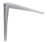 Gedotec Soporte de Estante Carga Pesada Consola Angular Estantería Heracles Aluminio 7 Größen Natural Capacidad 100-400 kg Calidad Marca para Su Sala Estar - natural, 500 x 450 mm - 400 kg