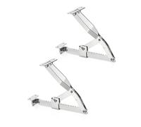 Gedotec Soporte de sofá para cama elevada 375 mm | Herraje de cama ajustable | Soporte de somier en 19 niveles | Herraje de somier en acero galvanizado | 1 par - Herrajes ajustables para camas y sofás