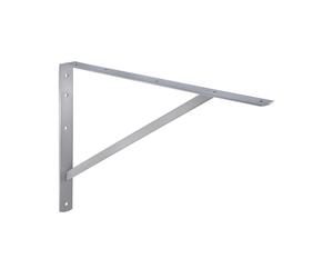 Gedotec Soporte esquina consola metal resistente plateado - ATHENA | Profundidad: 295 mm | Capacidad carga portador de carga pesada 200 kg | Soporte estante acero sólido | montaje en pared - 1 pieza
