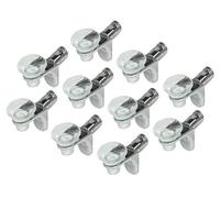 Gedotec Soporte para baldas Soporte para baldas de cristal 5 mm Soporte para baldas de cristal Soporte para baldas de cocina - H3136 | Perno para baldas acero niquelado