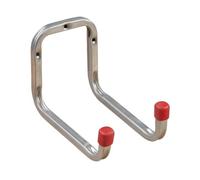 Gedotec Soporte para gancho de pared doble de metal 173 mm - DUO | Acero galvanizado | utilidad para el control del sótano Gancho de taller para atornillar Garaje | tornillo - 1 pieza