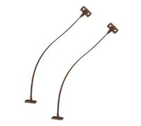 Gedotec H3951 - Soporte para puertas de muebles (2 unidades, plástico, 200 mm), color marrón