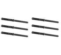 Gedotec Soporte para tablar de acero galvanizado | Transparente | 6 unidades de soportes para estantes de metal | Soporte de pared | Soporte de estante de pared galvanizado (10 x 100 mm)