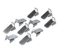 Gedotec Soportes de Tableta | Dimensiones: 10 x 18 x 9 mm | VARI | 20 Piezas de soportes de tableta para colgar - carga pesada | Acero galvanizado | Taquillas de estante armario