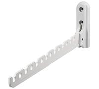 Gedotec superficie gancho ropa gancho perchero perchero abatible ALISA | Longitud 330 mm | Aluminio recubierto blanco | Gancho plegable perchas | 1 pieza - perchero de pared para balcones y armarios