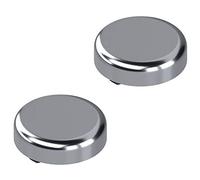 Gedotec Tapa de olla para bisagras de puerta de cristal y de ollas, vitrina, original Blum Clip Top 84.4140, tapas redondas, plástico cromado pulido, 2 unidades