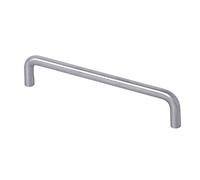 Gedotec® Tirador Arqueado Mango Tipo Barra Tirador de Mueble Manilla de la Puerta Acero Inoxidable Cepillado Material Macizo | Longitud 74-842mm | Profil Ø 10mm | Altura 35MM