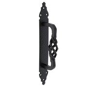 Gedotec Tirador de puerta de metal macizo | 1 pieza Tiradores para puertas plegables de muebles | Longitud: 280 mm | PRIEL | Tiradores para muebles acabado negro mate - diseño clásico