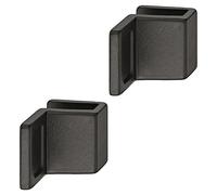 Gedotec Tirador para puertas de cristal y armario - Espesor del cristal 4-6 mm - Zinc fundido a presión negro