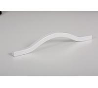 Gedotec Tiradores para muebles de aluminio blanco | 1 pieza - Tiradores para puertas plegables | Brave | Moderno diseño industrial vintage | Longitud: 160 mm | Tiradores de armario