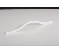 Gedotec Tiradores para muebles de aluminio blanco | 1 pieza - Tiradores para puertas plegables | Brave | Moderno diseño industrial vintage | Longitud: 240 mm | Tiradores de armario