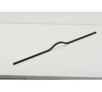 Gedotec Tiradores para muebles de aluminio negro | 1 pieza - Tiradores para puertas plegables | Brave | Moderno diseño industrial vintage | Longitud: 1150 mm | Tiradores de armario